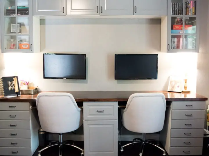 How To Build An IKEA Kitchen Cabinet Desk